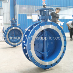 DN500 low tempressure steel LC1 butterfly valve