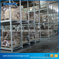 Warehouse storage push back pallet racking system