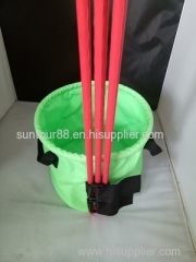 foldable water carrier & tent weight tent stake