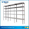 Steel slotted angle shelving for warehouse storage