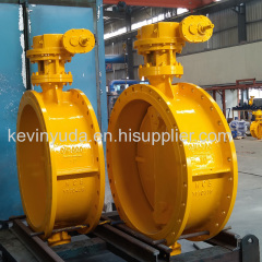 DN1000 bidirectional double offset butterfly valve