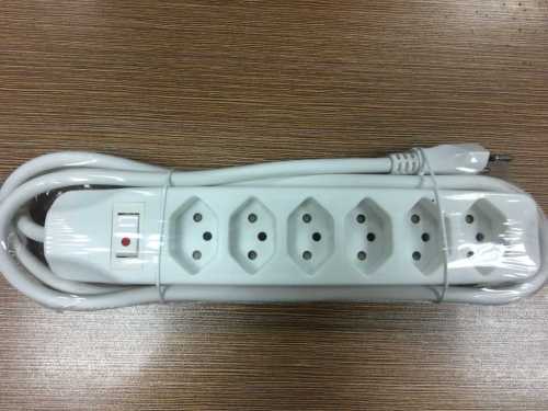 High quality 6way mutliple Swiss power strip with overload protection S+ CE