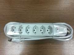 High quality 6way mutliple Swiss power strip with overload protection S+ CE