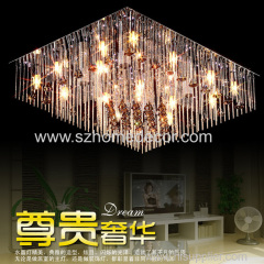 luxury hotel villa lobby big crystal chandelier