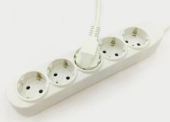 3 Way European extension power socket with Switch 3m