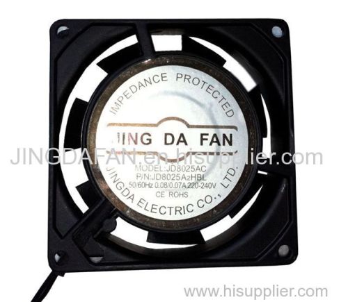 AC 110V/220V Dual Voltage Fan 80X80X25mm