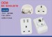 Double UK socket to EU Plug Adapter Converts 2 pin Euro Wall Plug travel electric adapter