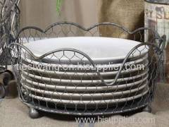 Chicken Wire Mesh Made Rigid Basket