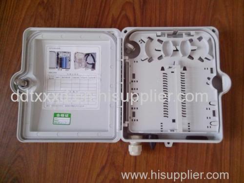outdoor/indoor FTTH Fiber optic plastic Distribution box 12core waterproof IP55 PC/ABS