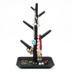 Plastic Jewelry Display Bracelet Ring Necklace Earring Stand Rack Jewellery Holder