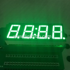 Чистый зеленый 0,56 "4-значный 7-сегментный светодиодный дисплей с часами общего анода для цифрового таймера