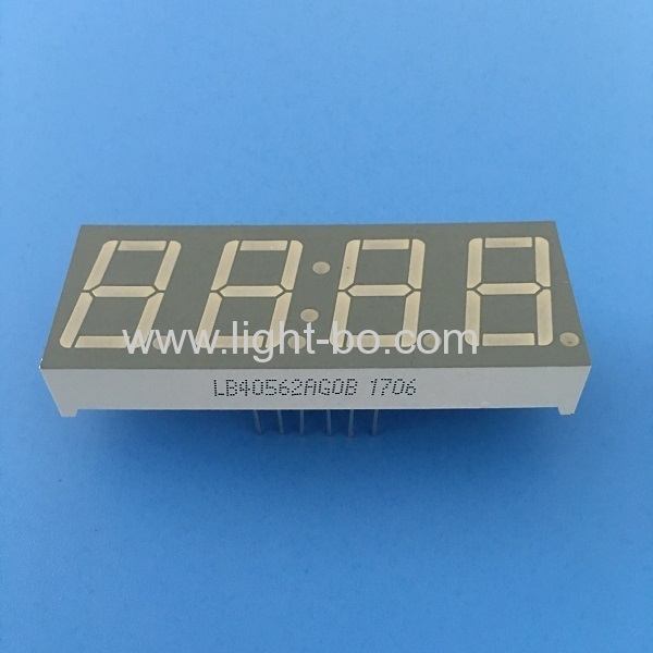 Pure Green 0.56" 4 digit 7 segment led clock display common anode for digital timer