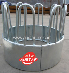 Hot Dipped Galvanized Round Cattle / Horse Hay Bale Feeder Cow Ring Feeder For Sale