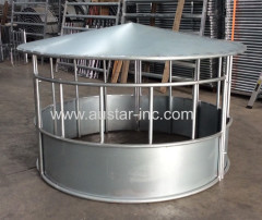 Hot Dipped Galvanized Round Cattle / Horse Hay Bale Feeder Cow Ring Feeder For Sale