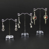 Metal Jewelry Earring Display Stand Rack Jewellery Holder 3 Pcs In 1 Set 6 Holes