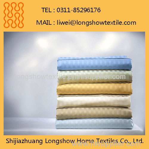 White Jacquard Bed Sheet Fabric Used in Hotels and Hospitals