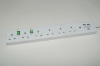 extension cord UK Socket 3 Pin British 6 plug extension board with 2 USB