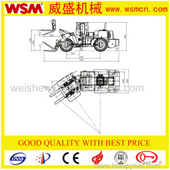 Hot Sales 32 Tons Block Loader with Centralization Lubrication System for Quarry Exploiting