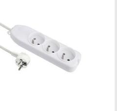 French type electric power extension socket with switch