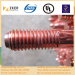 copper coated threaded cylindrical ground rod dia14.2mm