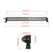 Straight 42" 240W Chasing RGB Halo LED Light Bar with Bluetooth App Control Combo Beam Off Road Light bar