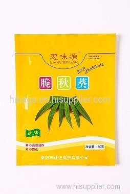 Flat food package bags