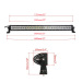 Nicoko 52inch 300W White housing Chasing RGB Halo LED Light Bar straight led Offroad lightwith Bluetooth App control