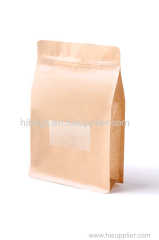 laminated paper stand up flat bottom coffee bags