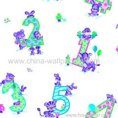 non-woven children water-prof wallpaper