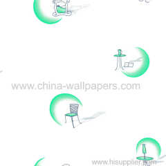 non-woven children water-prof wallpaper