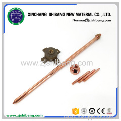 Early Discharge Copper And Stainless Steel Lightning Protection Rod