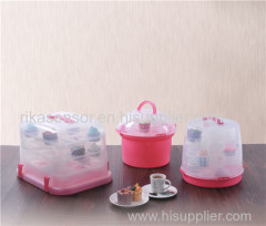 Food grade PP material cupcake storage container
