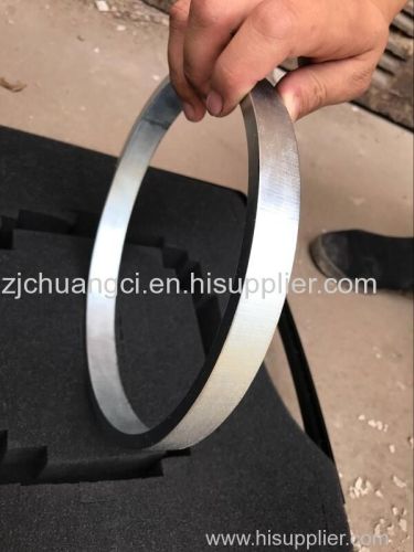 Large size sintered NdFeB permanent magnet ring the larhest size in the world