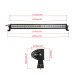 Nicoko 52"300W Curved Chasing RGB Halo LED Light Bar Rock lights with 2xLed pods halo by Bluetooth Control for trucks