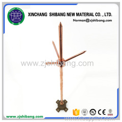 High voltage earthing system of copper lightning rod