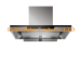 Stainless Steel and Tempered Glass Range Hood of Kitchen