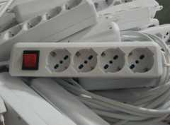 Italy Standard 3-pin Power Cord Extension Plug Socket