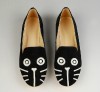 Animal pattern casual clip on shoes