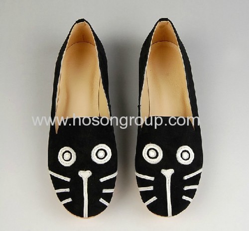 Animal pattern clip on shoes