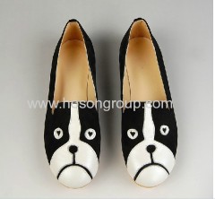Animal pattern casual clip on shoes