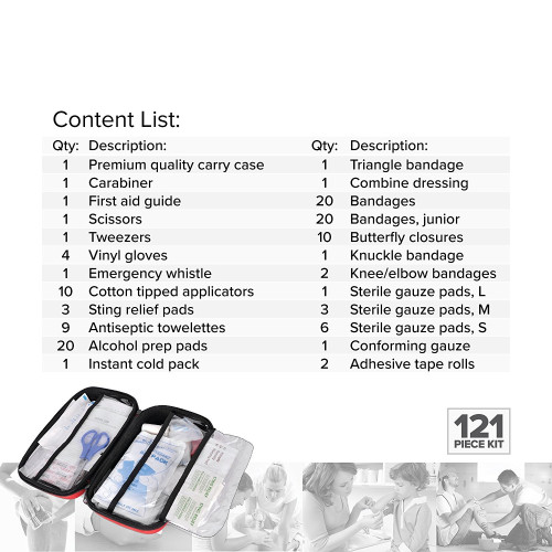 First Aid Kit First Aid Medical Kit - 121 Piece