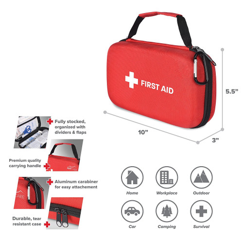 First Aid Kit First Aid Medical Kit - 121 Piece