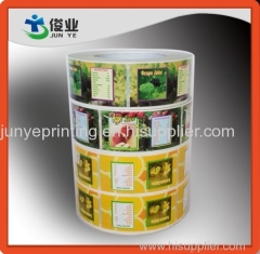 Colorful Fruits Juice Labels