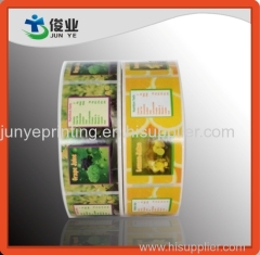 Colorful Fruits Juice Labels