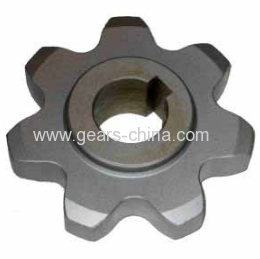 industrial double pitch roller chain boring sprocket 1045 steel