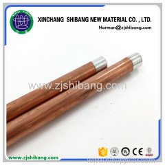 High conductivity copper clad steel ground rod