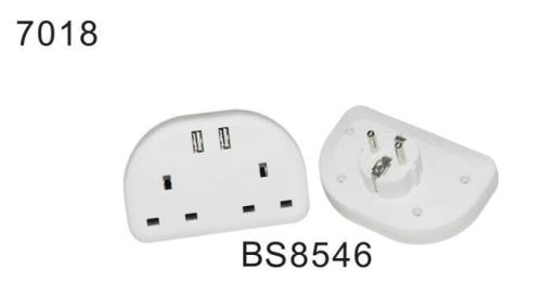 UK to EU BS8546 Travel Adapter