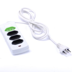 Inmetro 5 outlets Brazil power strip with switch