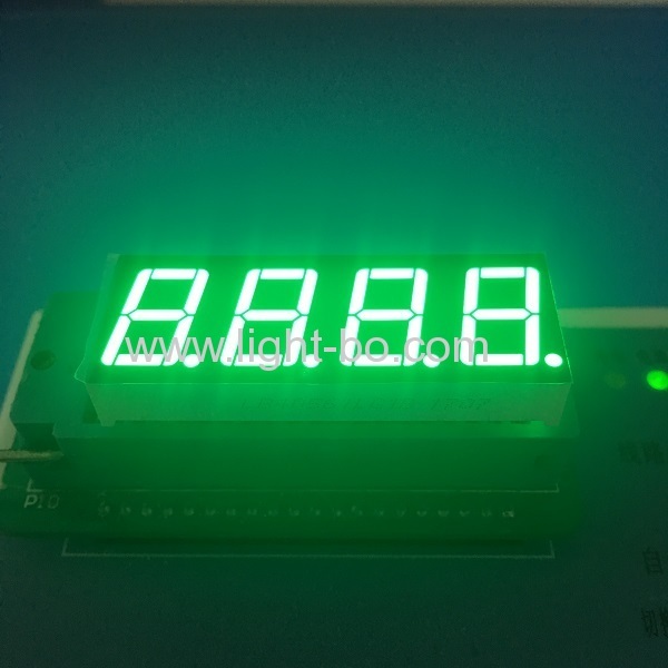 Gemeinsame Kathode reine grüne 0,56 "4-stellige LED-7-Segment-Display für Instrument