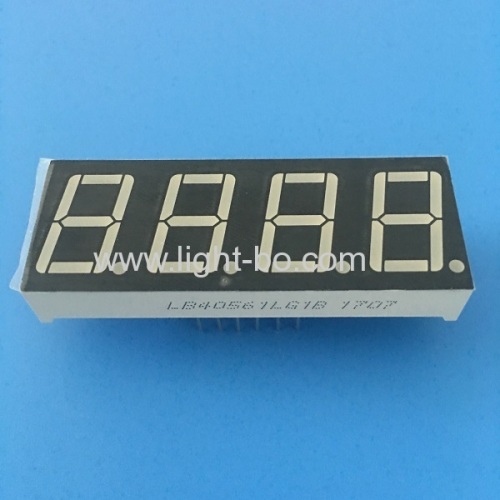 Common cathode pure green 0.56 4 digit led 7 segment display for instrument